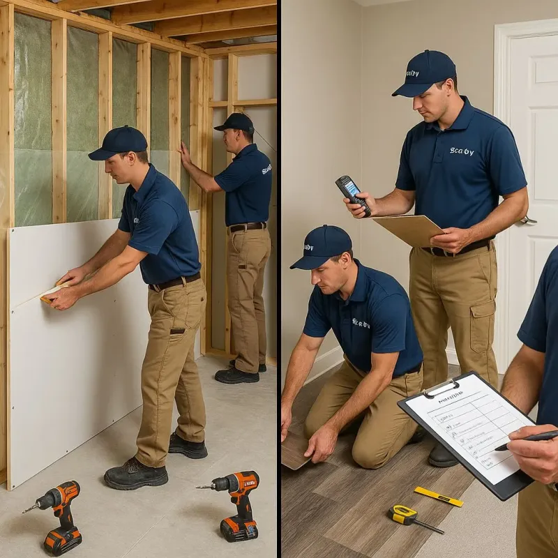 Repairs and Reconstruction process in West Elmira, NY